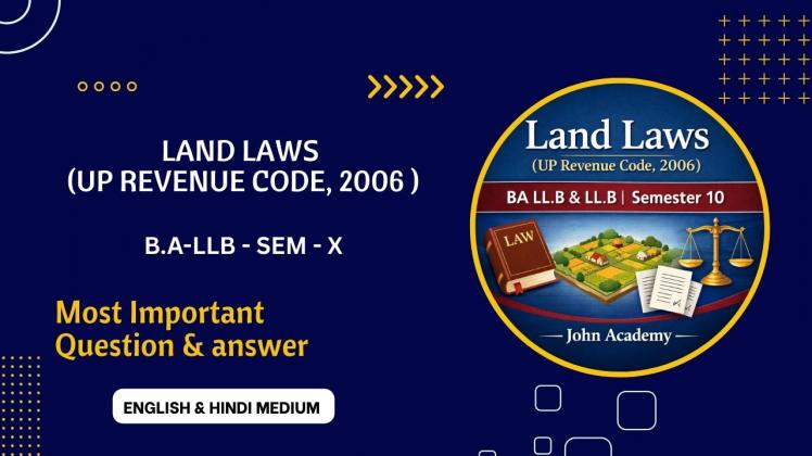 Land Laws (UP Revenue Code, 2006)
